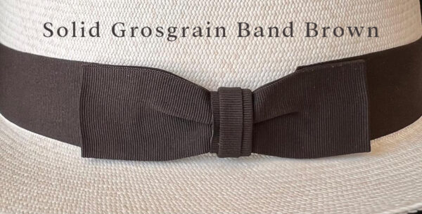 Solid Grosgrain Band Brown