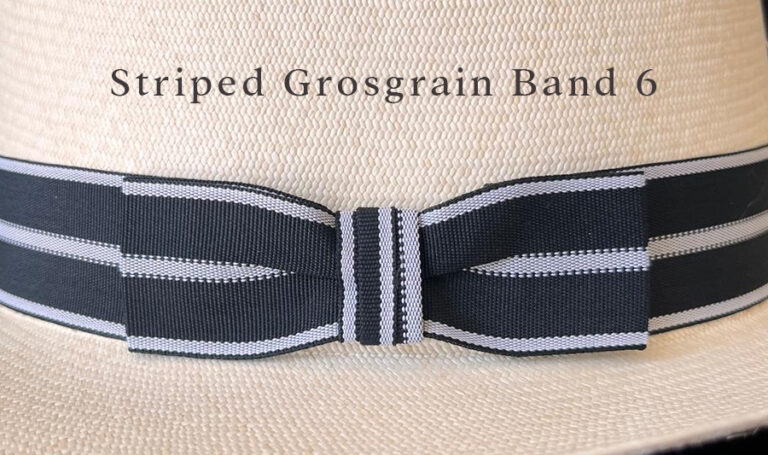 Mens Stripe Band Panama Hat main image 1