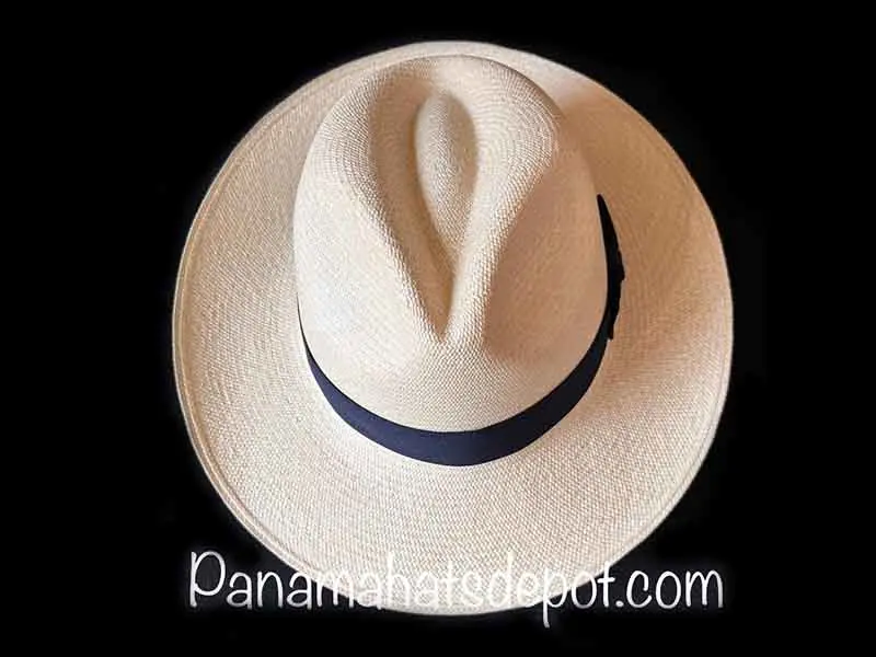 Classic Montecristi Fedora Panama hat handwoven in Ecuador